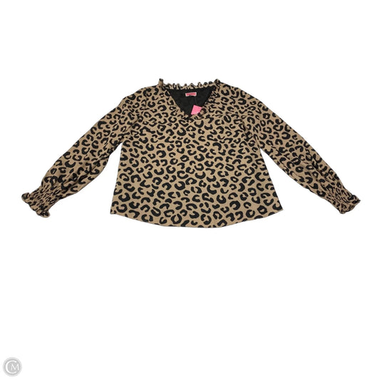 Blouse Designer By Kate Spade In Animal Print, Size: S