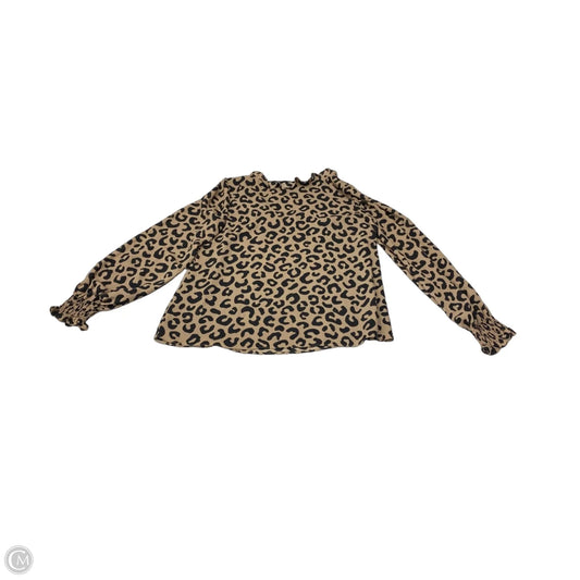 Blouse Designer By Kate Spade In Animal Print, Size: S