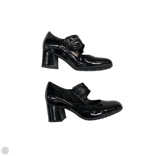 Shoes Heels Block By Earthies In Black, Size: 8