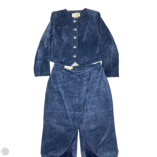 Skirt Suit 2pc By Margaret Godfrey In Blue, Size: 14
