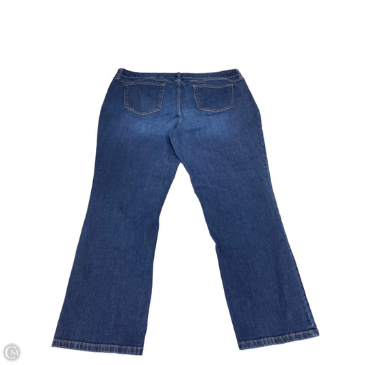 Jeans Straight By St Johns Bay In Blue, Size: 22