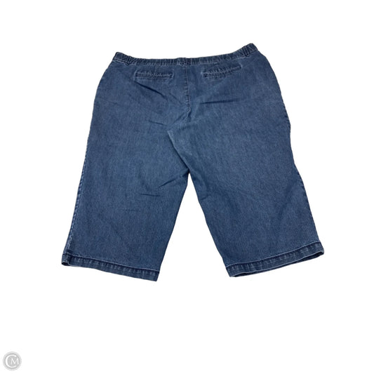 Jeans Cropped By Croft And Barrow In Blue Denim, Size: 20