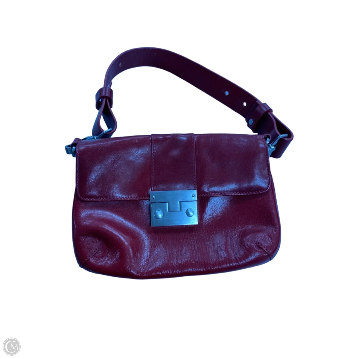 Handbag Leather By Hobo Intl, Size: Medium