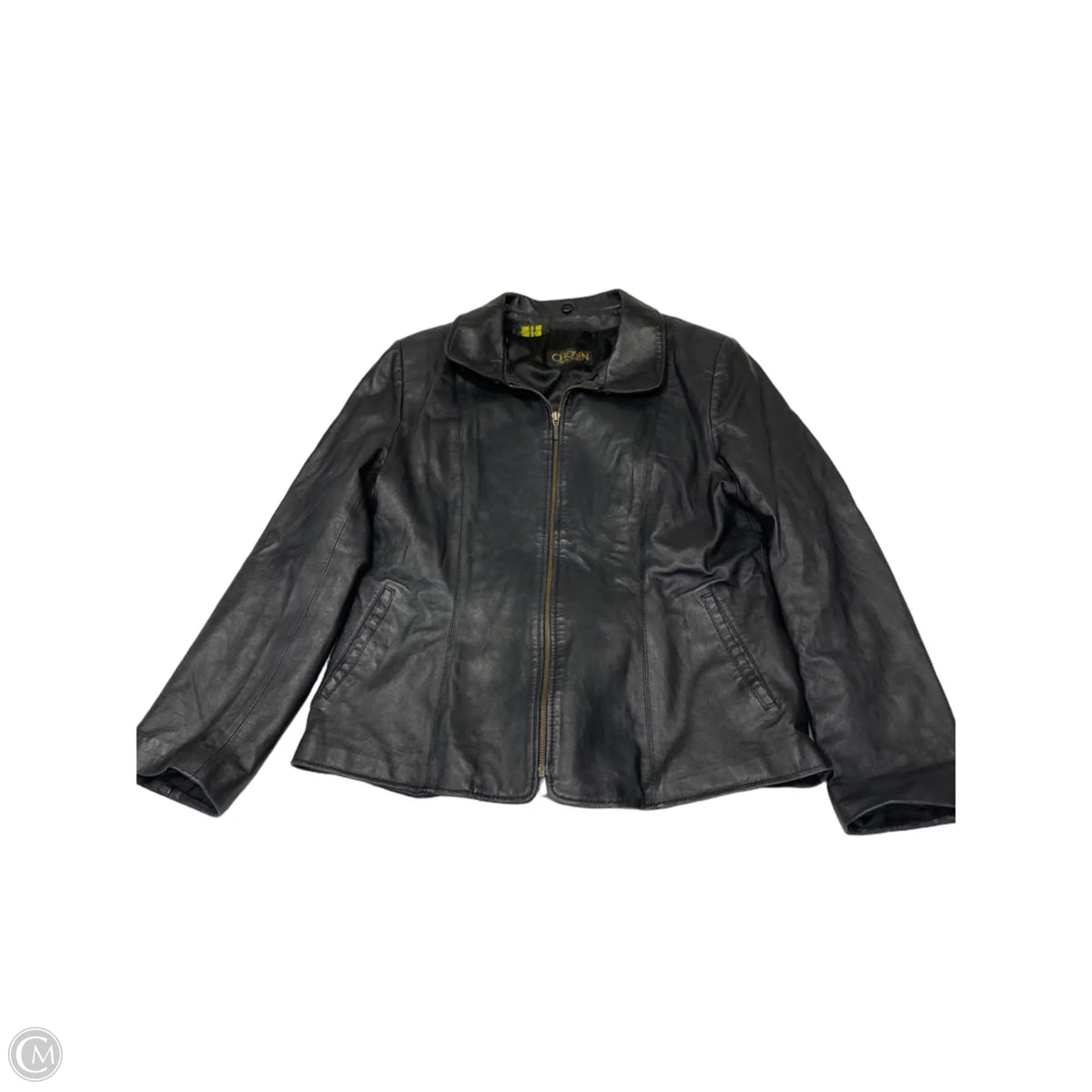 Jacket Leather By Cmb In Black, Size: L