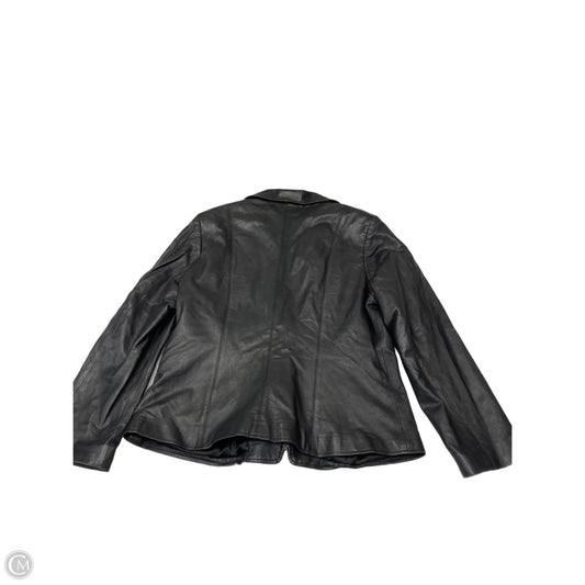Jacket Leather By Cmb In Black, Size: L