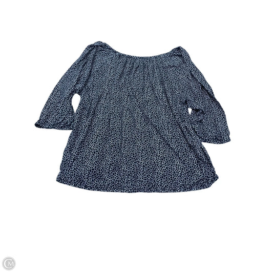 Top 3/4 Sleeve By Michael By Michael Kors In Black & White, Size: 2x