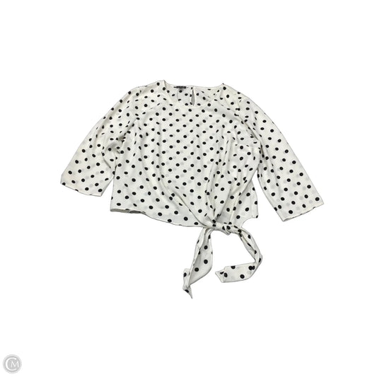 Top 3/4 Sleeve By Talbots In Polkadot Pattern, Size: Xl