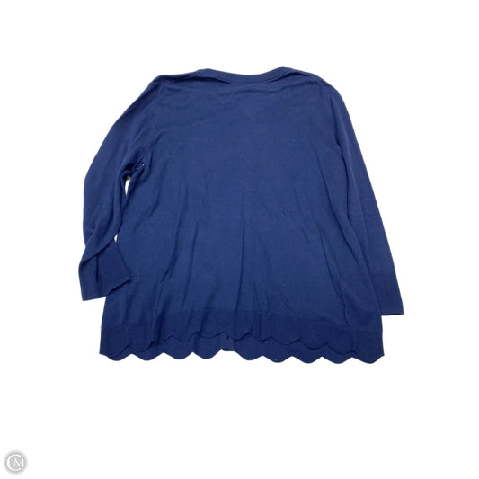 Cardigan By Crown And Ivy In Navy, Size: 1x