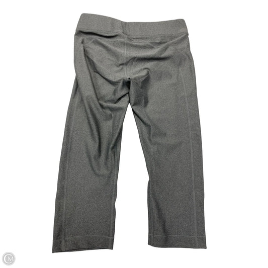 Athletic Leggings Capris By Under Armour In Grey, Size: L
