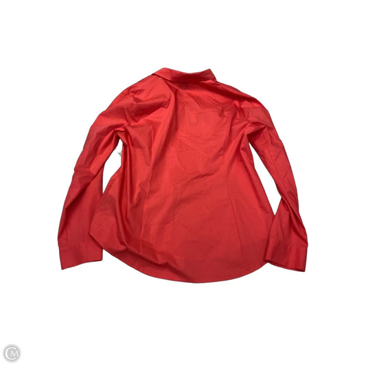 Top Long Sleeve By Worthington In Coral, Size: L