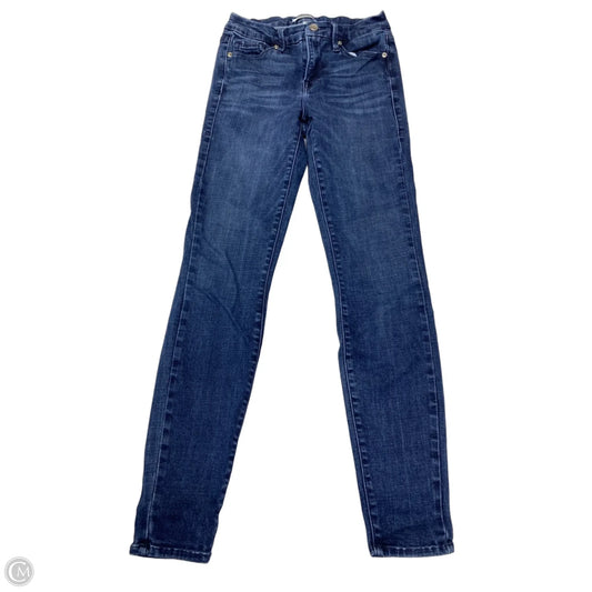 Jeans Skinny By Good American In Blue Denim, Size: 0