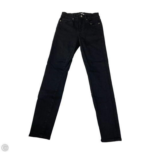 Jeans Skinny By Good American In Black Denim, Size: 4
