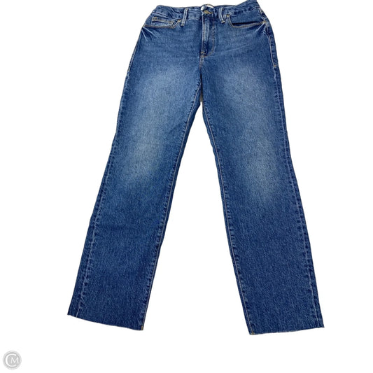 Jeans Straight By Good American In Blue Denim, Size: 6