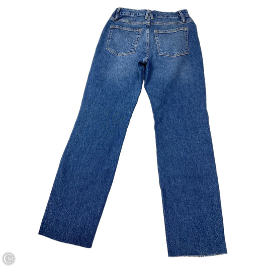 Jeans Straight By Good American In Blue Denim, Size: 6