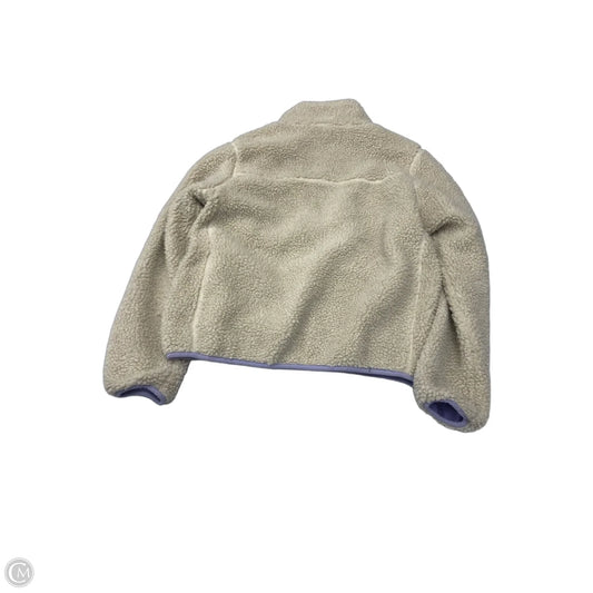 Jacket Fleece By Cmc In Cream & Purple, Size: M