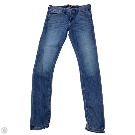 Jeans Skinny By Express In Blue Denim, Size: 6