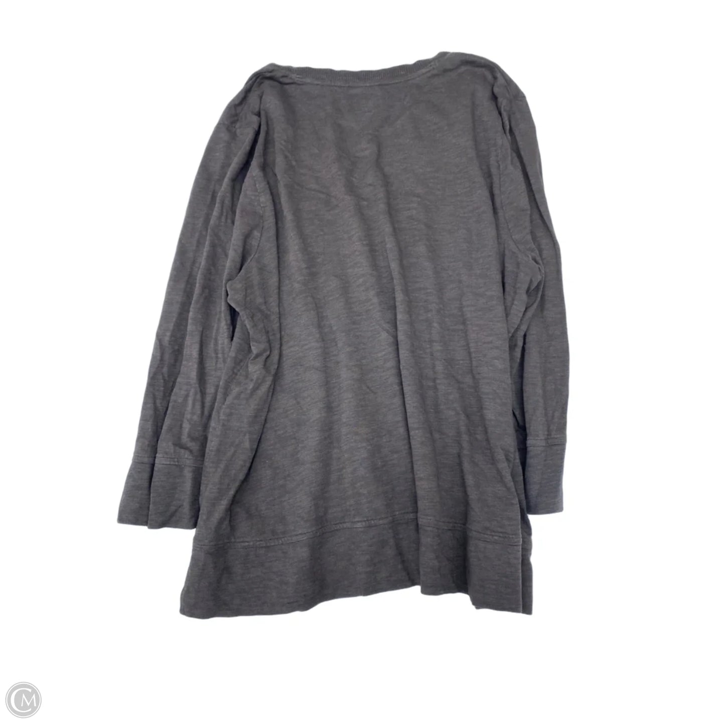 Top Long Sleeve By Chicos In Brown, Size: Xl