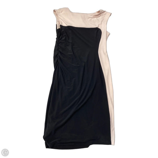 Dress Work By Dressbarn In Black & Pink, Size: L