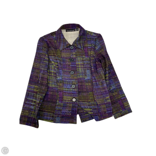 Jacket Shirt By Briggs In Multi-colored, Size: S