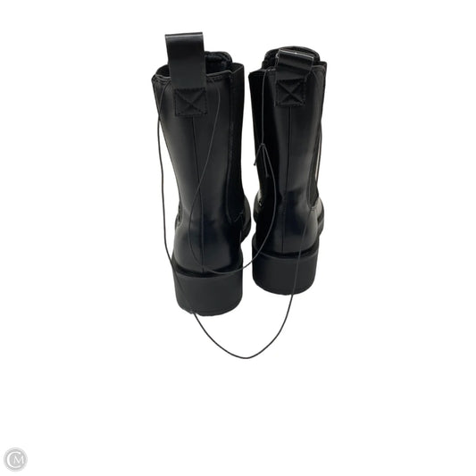Boots Mid-calf Flats By H&m In Black, Size: 10