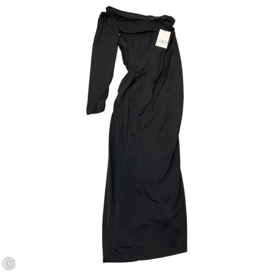Dress Party Midi By Zara In Black, Size: M