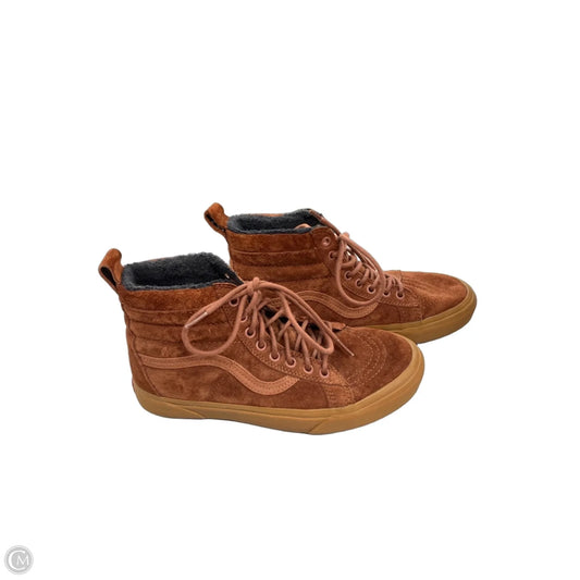 Shoes Sneakers By Vans In Brown, Size: 8.5