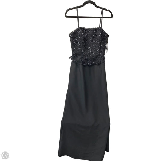 Dress Party Long By Clothes Mentor In Black, Size: 8