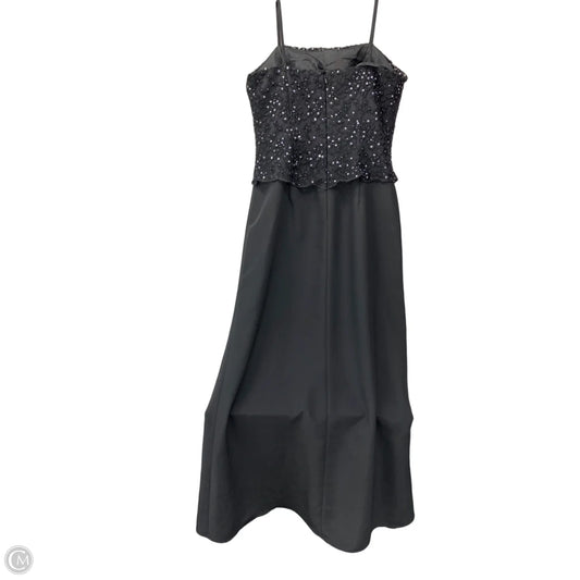 Dress Party Long By Clothes Mentor In Black, Size: 8