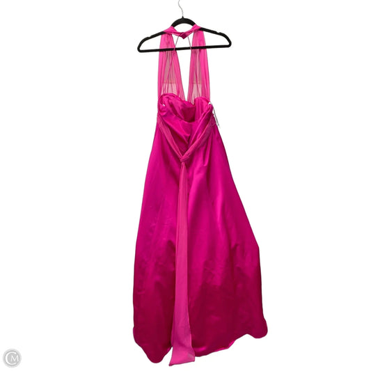 Dress Party Long By Clothes Mentor In Pink, Size: 14
