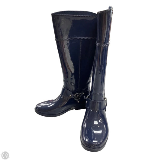 Boots Designer By Michael Kors In Navy, Size: 8