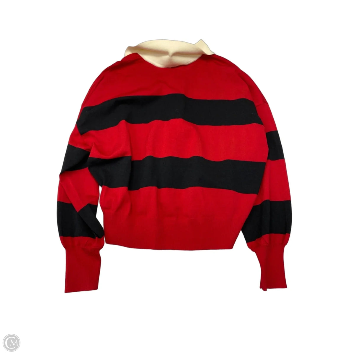Top Long Sleeve By Express In Striped Pattern, Size: L