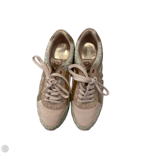 Shoes Sneakers By Michael By Michael Kors In Pink & White, Size: 6.5