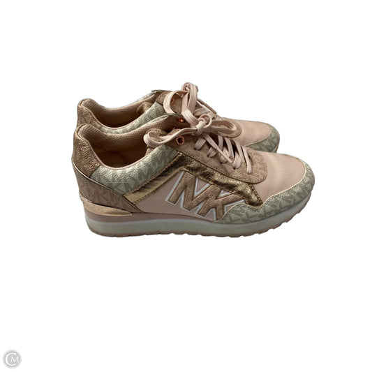 Shoes Sneakers By Michael By Michael Kors In Pink & White, Size: 6.5