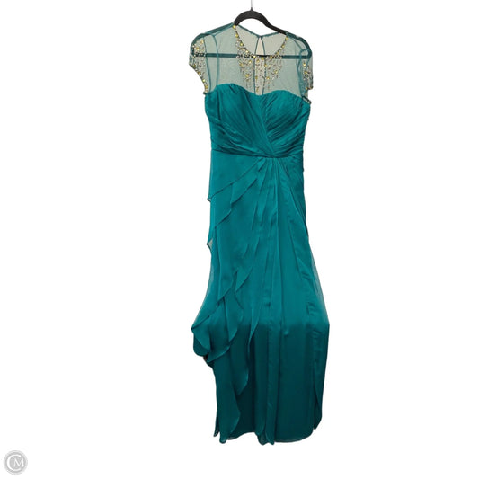 Dress Party Long By Adrianna Papell In Green, Size: 8