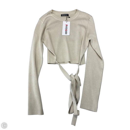 Top Long Sleeve By Clothes Mentor In Beige, Size: M
