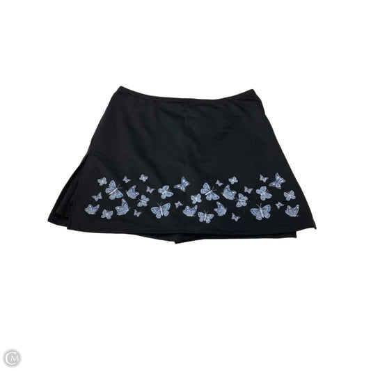 Skirt Mini & Short By Divine In Black & Blue, Size: 3x