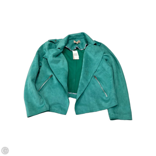 Jacket Moto By Philosophy In Aqua, Size: Xl