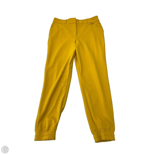 Pants Joggers By Calvin Klein In Yellow, Size: 12