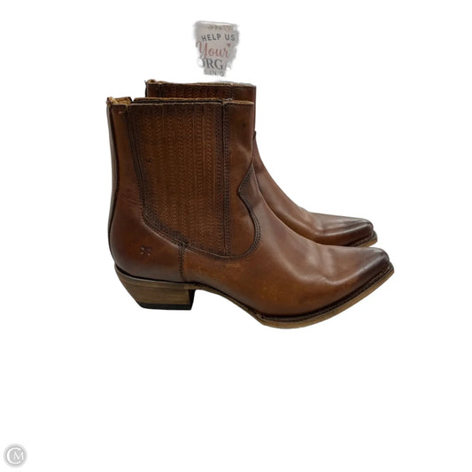 Boots Designer By Frye In Brown, Size: 7.5