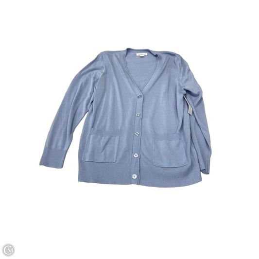 Cardigan By Liz Claiborne In Blue, Size: L