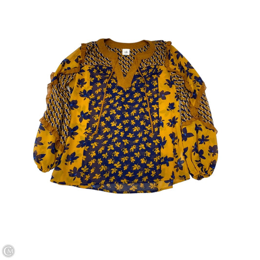 Top Long Sleeve By Cabi In Multi-colored, Size: S