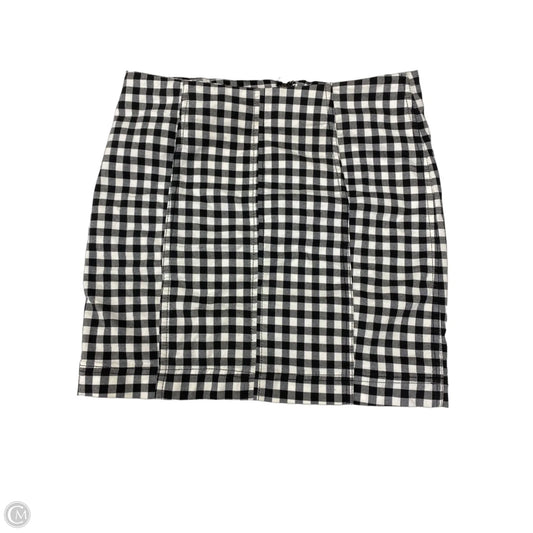 Skirt Mini & Short By Free People In Black & White, Size: 8