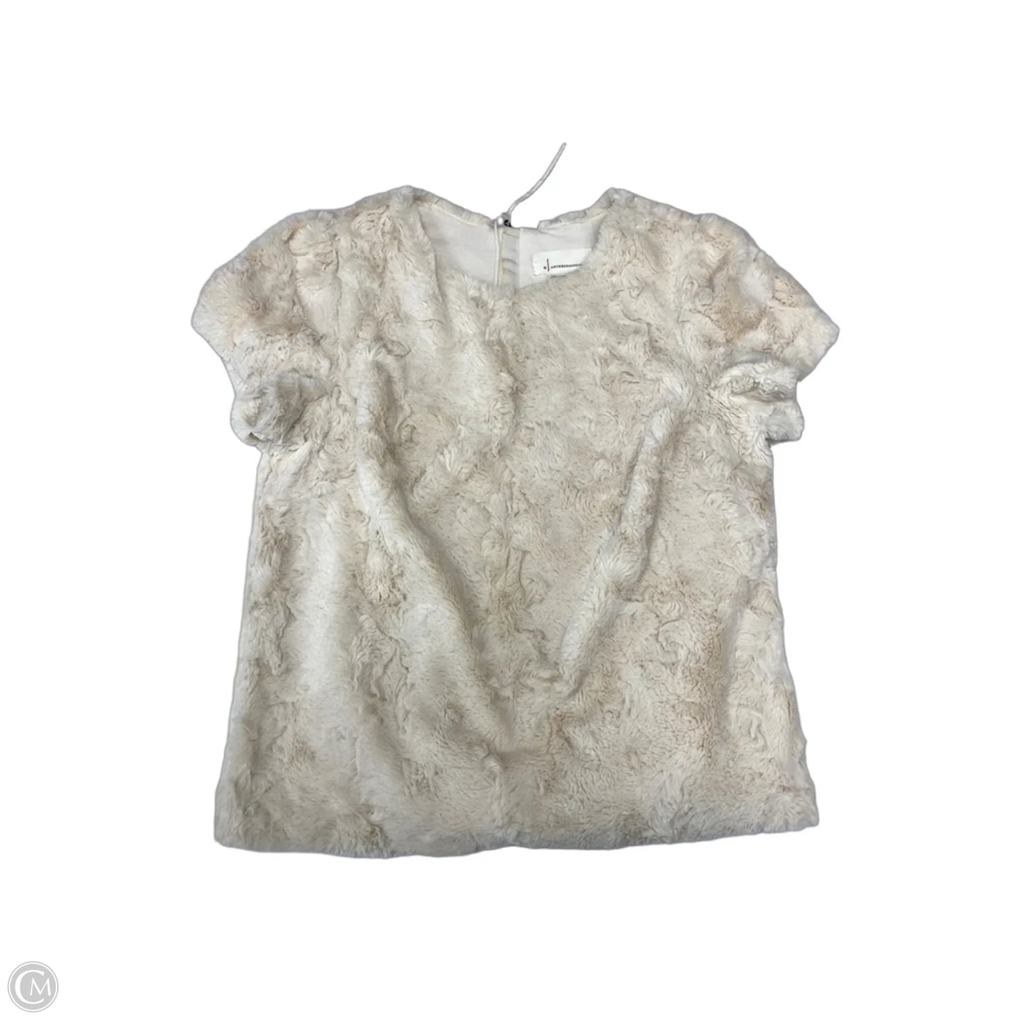 Sweater Short Sleeve By Anthropologie In Cream, Size: M