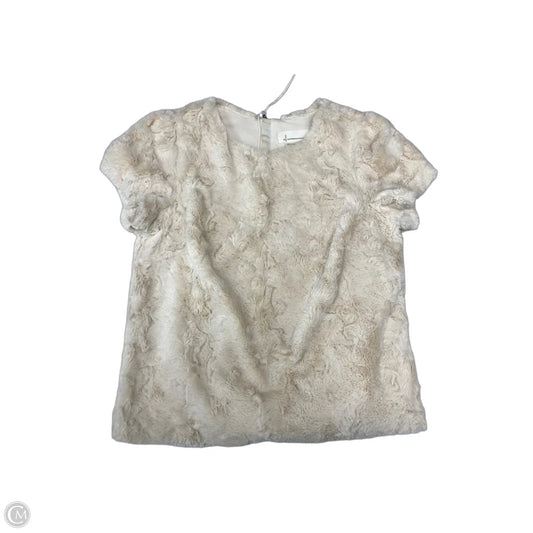 Sweater Short Sleeve By Anthropologie In Cream, Size: M