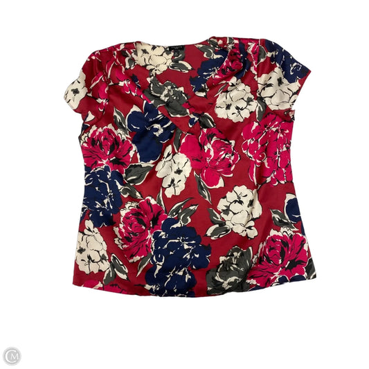 Top Short Sleeve By Talbots In Multi-colored, Size: Lp