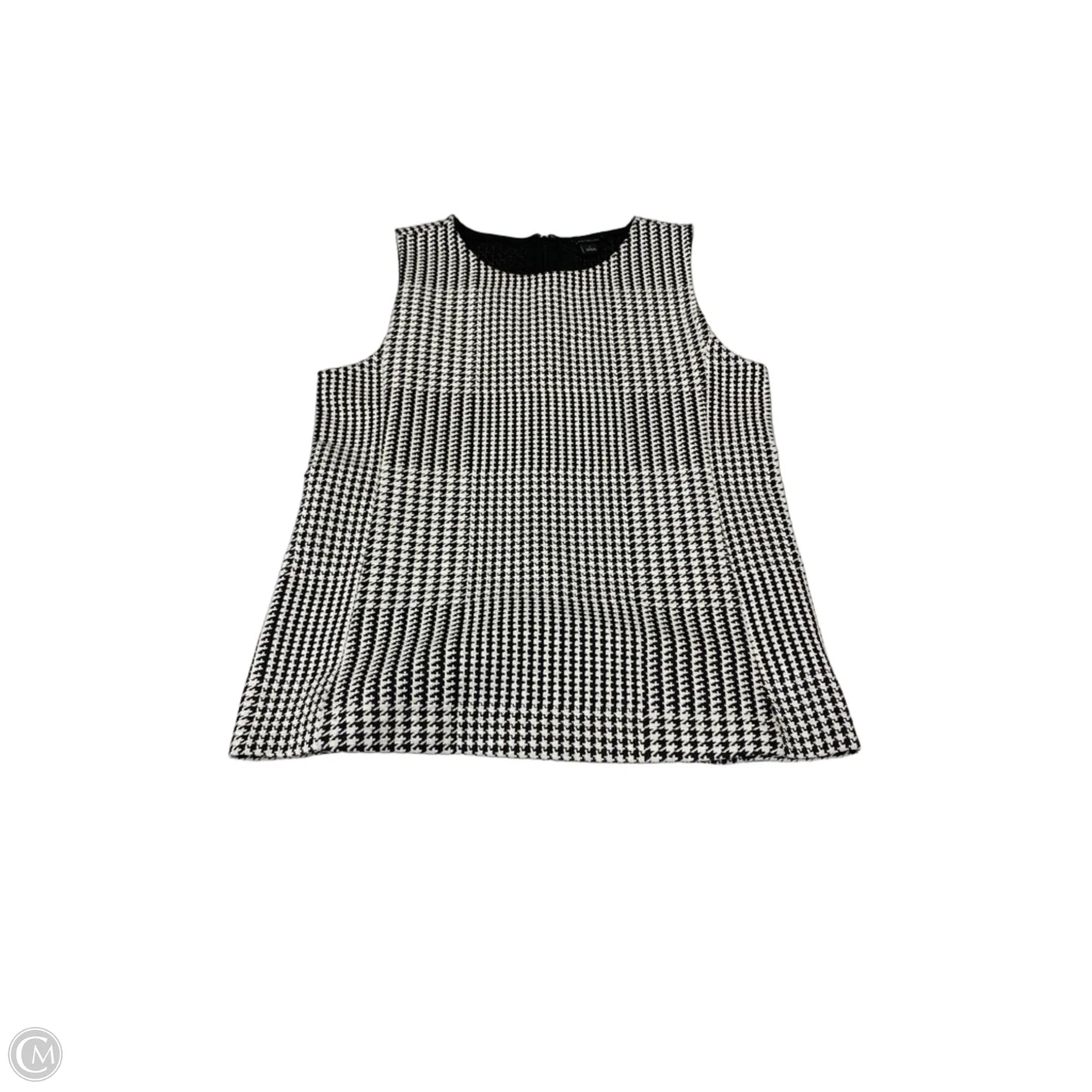 Top Sleeveless By Ann Taylor In Black & White, Size: S