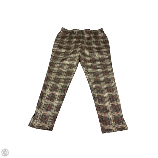 Pants Dress By Zac And Rachel In Plaid Pattern, Size: L