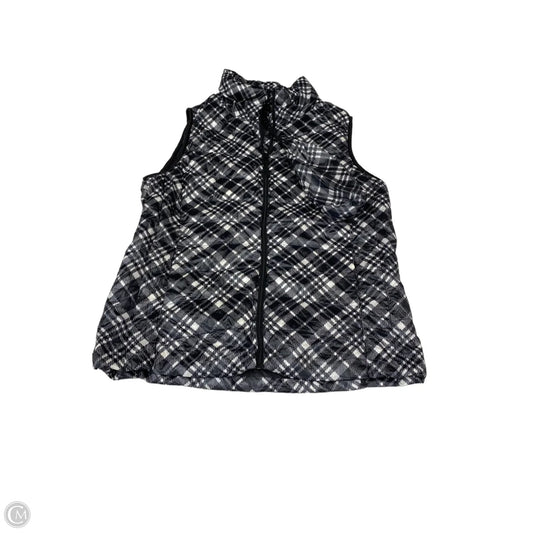 Vest Puffer & Quilted By Uniqlo In Black & White, Size: M