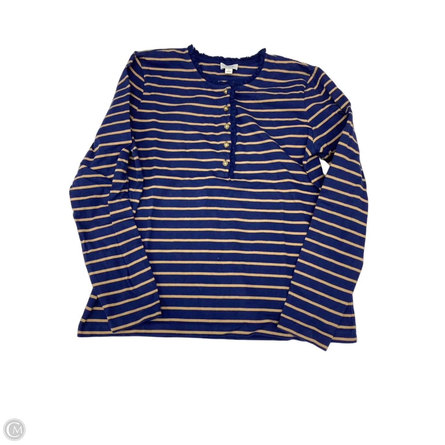 Top Long Sleeve By J. Crew In Striped Pattern, Size: S