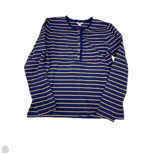Top Long Sleeve By J. Crew In Striped Pattern, Size: S